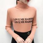 Lettering Turtleneck