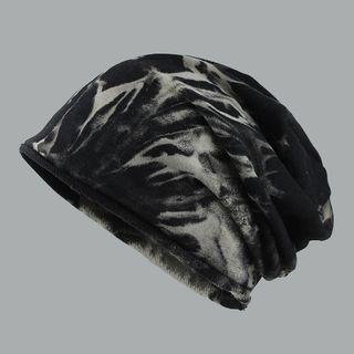 Tie-dye Print Beanie Black - 56cm To 58cm