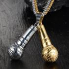 Stainless Steel Mic Pendant Necklace