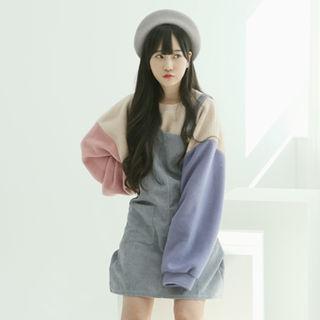 Color-block Fleece Sweatshirt