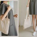 Pointelle-knit Tote
