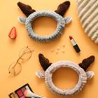 Deer Coral Fleece Face Wash Headband
