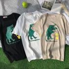 Monster Print Short-sleeve T-shirt