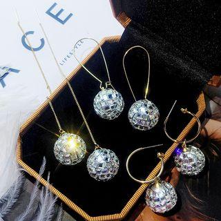 Crystal Ball Dangle Earring