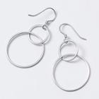 925 Sterling Silver Interlocking Hoop Dangle Earring 1 Pair - S925 Silver - Silver - One Size