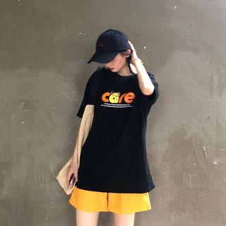 Short-sleeve Letter T-shirt / Cargo Shorts