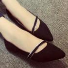 Strapped Pointy Flats