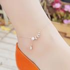 Sterling Silver Pearl Anklet