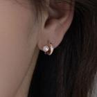 Faux Pearl Shell Alloy Earring 1 Pair - Eh1084 - Earrings - Gold - One Size