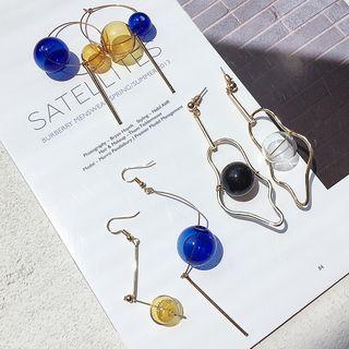 Irregular Glass Ball Dangle Earring (various Designs)