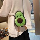 Avocado Furry Crossbody Bag Green - One Size