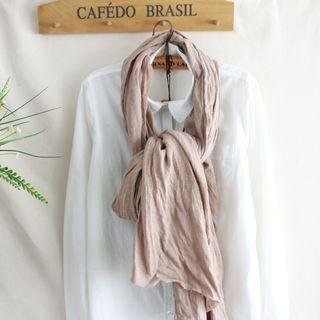 Plain Linen Neck Scarf