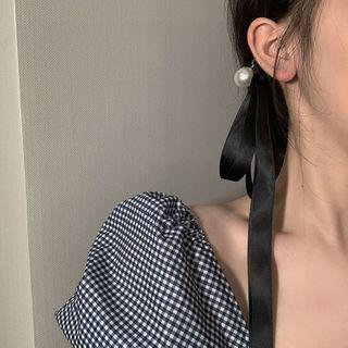 Faux Pearl Fabric Headband Faux Pearl - White - One Size