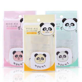 Panda Print Powder Puff As Shown In Figure - One Size