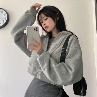 Zipped Hoodie / Long-sleeve Bodycon Dress