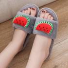 Fruit Accent Furry Slippers