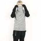 Wool-blend Turtle-neck Color-block Sweater