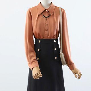 Button-up A-line Skirt / Shirt