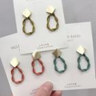 Matte Twisted Loop Dangle Earring