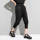 Zip-accent Capri Pants