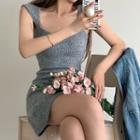 Cropped Denim Jacket / Sleeveless Dress