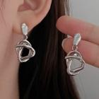 Irregular Alloy Dangle Earring 1 Pair - Silver - One Size