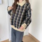 Long-sleeve Plaid Pullover
