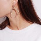 Rhinestone Moon Earrings