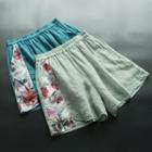Floral Panel Shorts