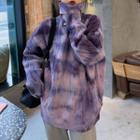 Tie-dye Loose-fit High-neck Sweater