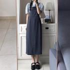 Midi Overall Dress / Short-sleeve Top / Set