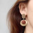 Geometry Drop Earring 1 Pair - Earring - Coffee - One Size