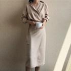 Midi Wrap Shirtdress
