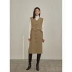 Long Vest Dress With Belt