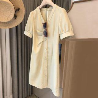 Buttoned Shirt Dress