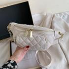 Quilted Chain Belt Bag