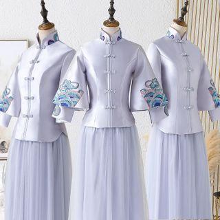 Hanfu Bridesmaid Evening Gown