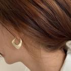 Asymmetrical Hoop Earring 1 Pair - Gold - One Size