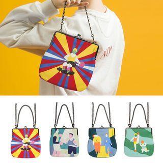 Chain Printed Crossbody Bag