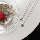 Wave Cut Out 925 Sterling Silver Necklace L201 - One Size