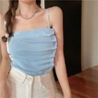 Button-accent Knit Camisole Top