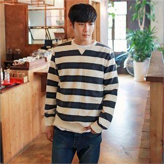 Long-sleeve Color Block T-shirt