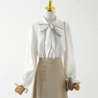 Asymmetrical Midi A-line Skirt / Ruffle Shirt