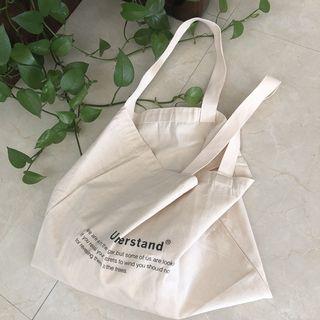 Lettering Tote Bag As Shown In Figure - One Size
