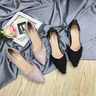 Fringed Low Heel Pumps