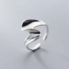 925 Sterling Silver Polished Wave Open Ring Open Ring - One Size
