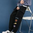 Embroidered Cargo Pocket Sweatpants