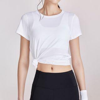 Short-sleeve Plain Sport T-shirt