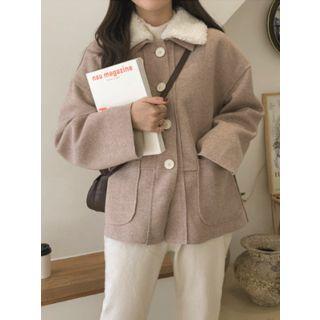 Detachable Fleece Collar Jacket
