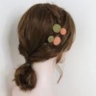 Fabric Buttoned Hair Clip
